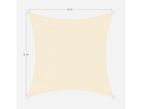 Żagiel ogrodowy 500 x 500 tworzywo sztuczne - 4