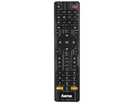 Hama 00012306 Uniwersalny Pilot 4 w 1 Smart TV, Czarny