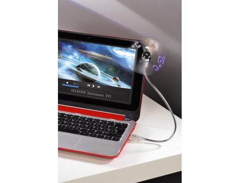 Hama Wentylator USB z elastyczną szyjką i diodami LED - 2