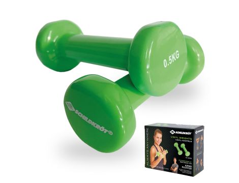 Hantle winylowe Schildkrot Fitness 2x 0,5 kg 2 szt.