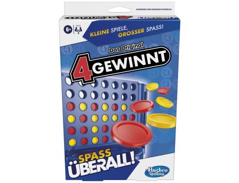 Hasbro 4 wygrywa kompaktowa przenośna gra dla 2 graczy
