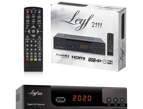 Hd-Line ‎LEYF2111C Tuner TV Odbiornik Multimedialny Czarny DVBT2 FullHD - 3