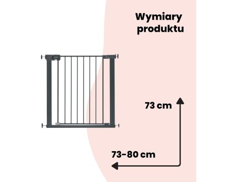 Barierka na schody Safety 1ST rozporowa Antracyt - 9