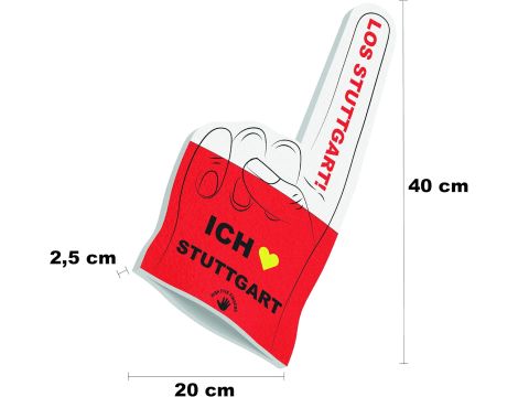 HIGH FIVE FINGERS Stuttgart Flaga z pianki uniwersalny 40 x 20 x 25 cm - 3