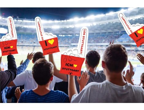 HIGH FIVE FINGERS Stuttgart Flaga z pianki uniwersalny 40 x 20 x 25 cm - 5