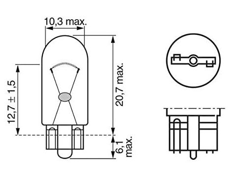 Żarówka BMW E36 E46 E67 AUDI FIAT - 5