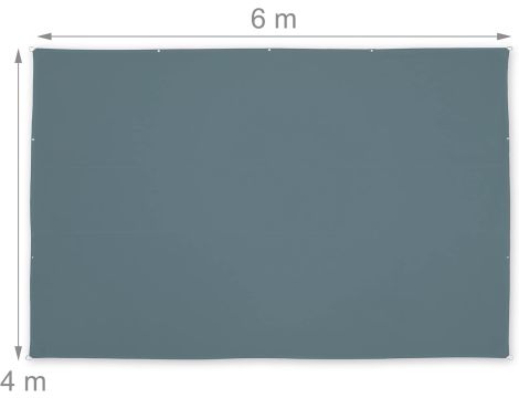 Żagiel ogrodowy Relaxdays tworzywo sztuczne 350 x 250 cm szary - 4