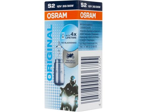 ŻARÓWKA S2 35/35W 12V SKUTER OSRAM ORIGINAL LINE BA20D - 7