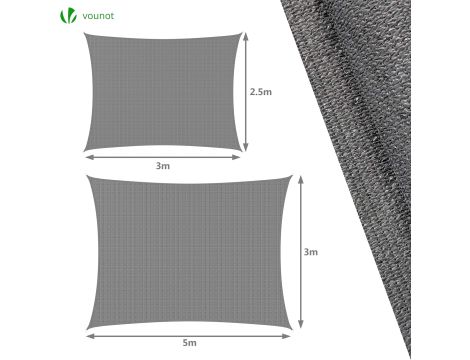 Vounot Żagiel przeciwsłoneczny Hdpe - 3