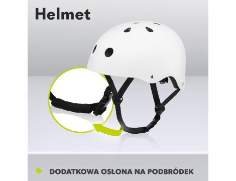Kask rowerowy dla dzieci Lionelo Helmet biały - 5