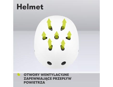 Kask rowerowy dla dzieci Lionelo Helmet biały - 6