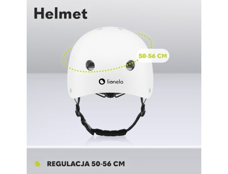 Kask rowerowy dla dzieci Lionelo Helmet biały - 4