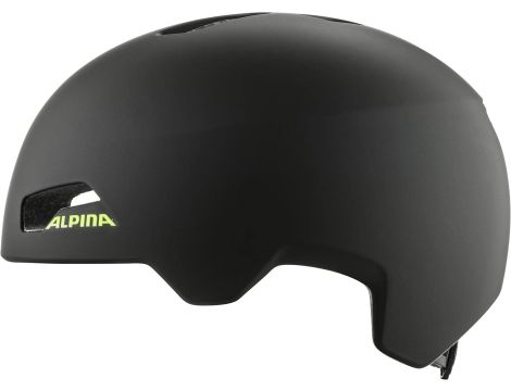 KASK ROWEROWY DZIECIĘCY ALPINA HACKNEY BLACK NEON YELLOW S/M 51-56 CM - 4