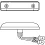 Światło obrysowe L/P, biały, LED, wys. 16 szer. 65 gł. 11, 12V 2PG357 - 5