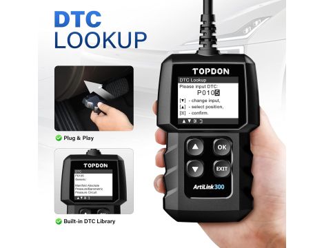 Narzędzie diagnostyczne Topdon AL300 OBD2 - 3