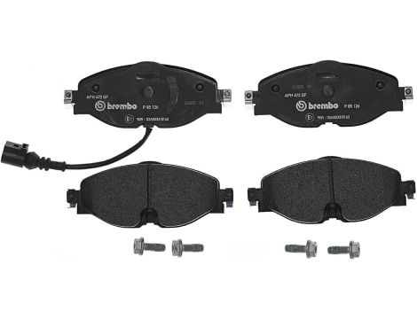 Brembo P85126 przednie okładziny hamulcowe, 4 szt - 2