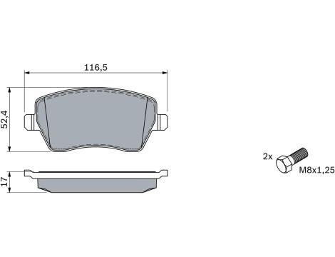 Bosch BP936 Klocki hamulcowe oś przednia, certyfikat ECE-R90 - 3