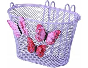 Kosz rowerowy przedni Basil Jasmin Basket Junior róże i fiolety - image 2