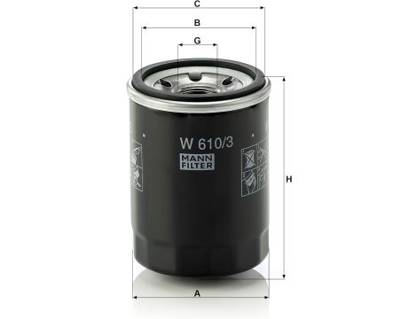 Mann-Filter W 610/3 Filtr oleju