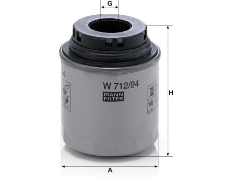 Mann-Filter W 712/94 Filtr oleju - 3