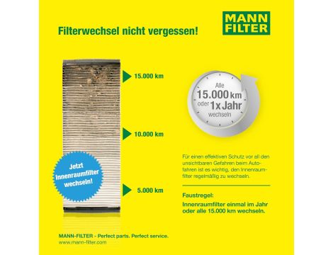 Oryginalny filtr wewnętrzny MANN-FILTER CUK 2442 - 4