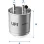 UFI 24.117.00 Filtr paliwa - 4