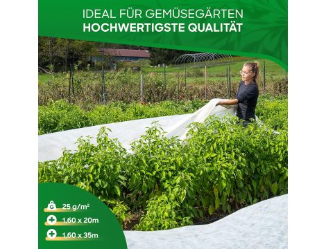 MADISONS Garden włóknina ochronna – 35 m x 1,6 m, przepuszczająca wodę - 6