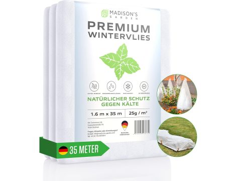MADISONS Garden włóknina ochronna – 35 m x 1,6 m, przepuszczająca wodę - 2