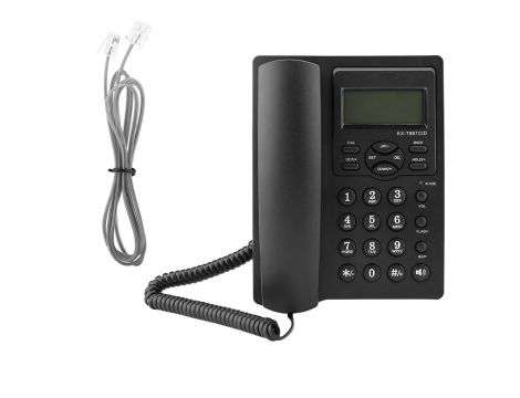 Eboxer Wyświetlacz LCD telefon przewodowy