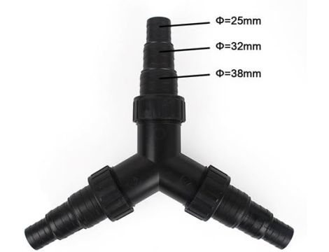 everfarel 3-drożny rozdzielacz Y rozdzielacz wody 25/32/38 mm  CST-2 - 4