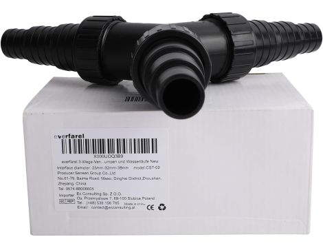 everfarel 3-drożny rozdzielacz Y rozdzielacz wody 25/32/38 mm  CST-2 - 6