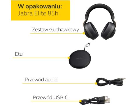 Jabra Elite 85h Amazon Edition - bezprzewodowe słuchawki - 3