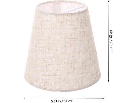 SOLUSTRE Materiałowy klosz lampy stołowej z lnu - 3