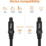 AmazonBasics HL-003144 TOSLINK Cyfrowy Kabel Audio - 5