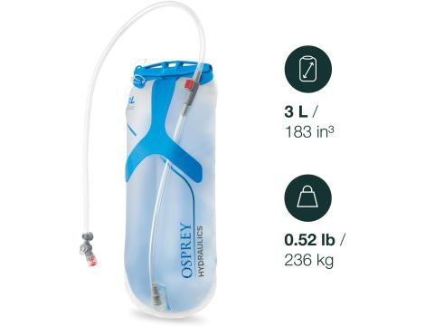 Bukłak Osprey HYDRAULICS 3L RESERVOIR 3000 ml odcienie niebieskiego - 3