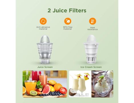 Slow Juicer sokowirówka 150 W - 6