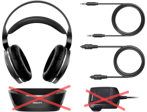 Philips SHD8850/12 słuchawki nauszne otwarte zasięg 30 m kolor czarny - 3
