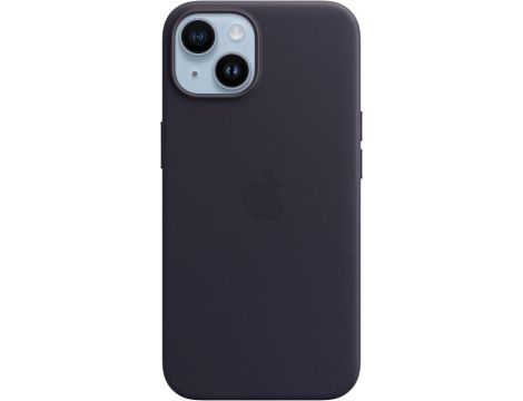 Plecki Apple do Apple iPhone 14 Leather Case czarny - 2