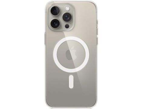 Plecki Apple do Apple iPhone 15 Pro Max Silicone Case MagSafe bezbarwny - 2