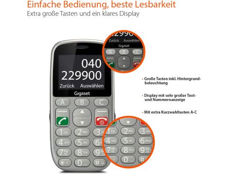 Telefon Gigaset GL390 16/24 MB szary - 4