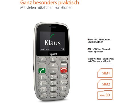 Telefon Gigaset GL390 16/24 MB szary - 5