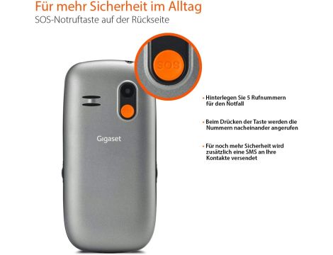 Telefon Gigaset GL390 16/24 MB szary - 3