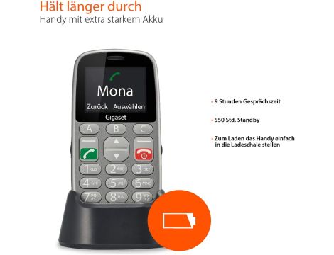 Telefon Gigaset GL390 16/24 MB szary - 6