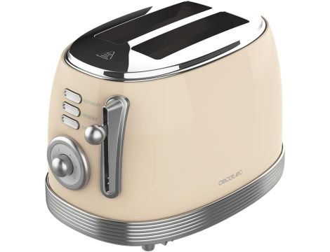 Toster Cecotec 03212 beżowy/brązowy 850 W - 2