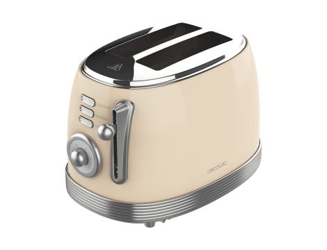 Toster Cecotec 03212 beżowy/brązowy 850 W