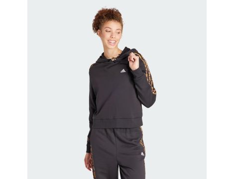 adidas Bluza sportowa Kobiety Zwierzę XS Czarny/Magiczny Beżowy - 3