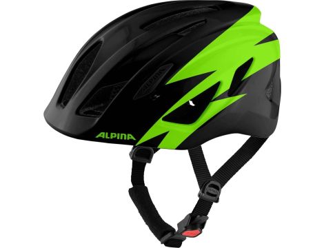 ALPINA Unisex - Dzieci PICO Kask rowerowy czarno-zielony połysk 50-55 cm - 6