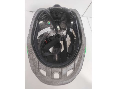 ALPINA Unisex - Dzieci PICO Kask rowerowy czarno-zielony połysk 50-55 cm - 4