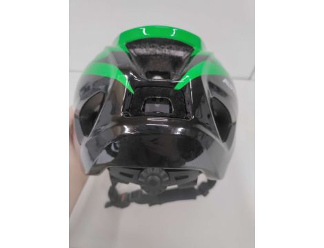 ALPINA Unisex - Dzieci PICO Kask rowerowy czarno-zielony połysk 50-55 cm - 5