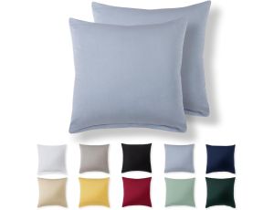 Alreya Poszewka na poduszkę 50 x 50 cm  – jasnoniebieska 100% bawełna - image 2